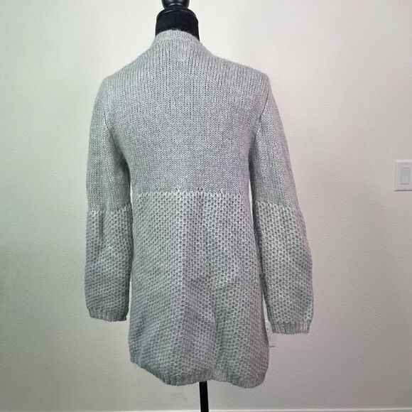 Sundance Catalog Women’s Gray Knit Mohair Wool Open Front Cardigan Sweater Sz S - Picture 5 of 7